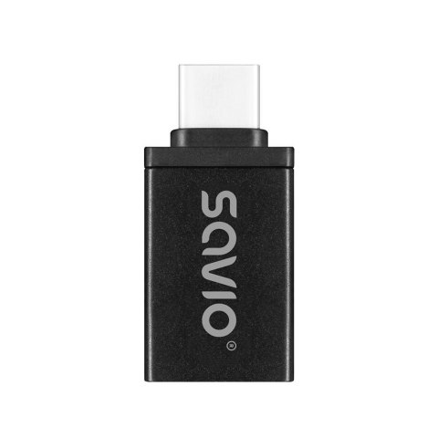 Adapter USB-A 3.1 (F)-USB-C 3.1 (M), SAVIO AK-80, Czarny Savio Adapter USB-A 3.1 (F)-USB-C 3.1 (M), SAVIO AK-80, Czarny Savio