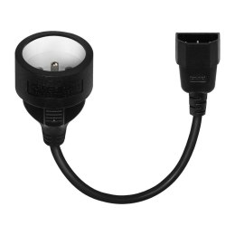 Adapter zasilania Savio CL-180 IEC C14 - CEE 7/5 (E) 0,15m Savio