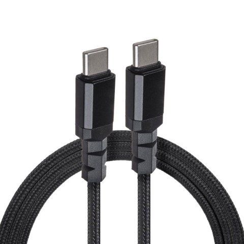 Kabel 2 x USB-C 100W Maclean MCE491 wspierający PD przesył danych do 10Gbps 5A czarny dł. 1m Maclean Kabel 2 x USB-C 100W Maclean MCE491 wspierający PD przesył danych do 10Gbps 5A czarny dł. 1m Maclean