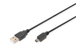 Kabel DIGITUS AK-300130-018-S USB2.0 Canon USB A/miniUSB B 1,8m Digitus