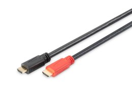 Kabel DIGITUS HDMI HighSpeed ze wzmacniaczem 1080p60Hz FHD Typ HDMI A/A M/M czarny 15m Digitus