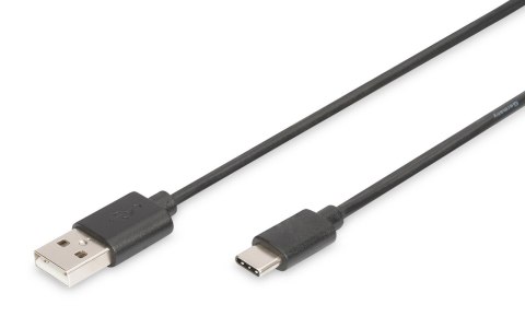 Kabel DIGITUS USB 2.0 HighSpeed Typ USB A/C M/M czarny 1.8m Digitus Kabel DIGITUS USB 2.0 HighSpeed Typ USB A/C M/M czarny 1.8m Digitus