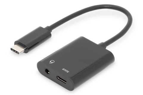 Kabel DIGITUS USB 3.1 Typ C Gen.2 SuperSpeed+ 10Gbps MiniJack 3.5mm USB C czarny 0.2m Digitus Kabel DIGITUS USB 3.1 Typ C Gen.2 SuperSpeed+ 10Gbps MiniJack 3.5mm USB C czarny 0.2m Digitus