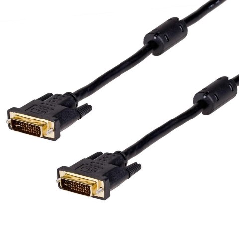 Kabel DVI Akyga AK-AV-02 DVI-I (24+5) Gold 1,8m czarny AKYGA Kabel DVI Akyga AK-AV-02 DVI-I (24+5) Gold 1,8m czarny AKYGA
