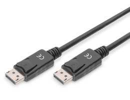 Kabel DisplayPort DIGITUS z zatrzaskami 1080p 60Hz FHD Typ DP/DP M/M czarny 15m Digitus
