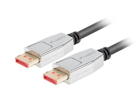 Kabel DisplayPort Lanberg M/M v1.4 1,8m 8K czarny LANBERG Kabel DisplayPort Lanberg M/M v1.4 1,8m 8K czarny LANBERG