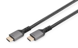 Kabel HDMI 2.1 DIGITUS PREMIUM połączeniowy Ultra HighSpeed 8K60Hz UHD Typ HDMI A/A M/M czarny 3m Digitus