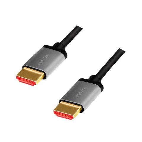 Kabel HDMI LogiLink CHA0104 8K/60Hz, 4K/120Hz aluminium, 1m LogiLink Kabel HDMI LogiLink CHA0104 8K/60Hz, 4K/120Hz aluminium, 1m LogiLink