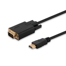 Kabel HDMI Savio CL-103 19pin męski - VGA męski 1,8m Savio