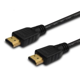 Kabel HDMI Savio CL-34 10m, czarny, złote końcówki, v1.4 Savio