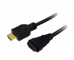 Kabel LogiLink CH0057 HDMI A 19-pin (M)>HDMI A 19-pin (F) LogiLink