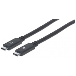 Kabel Manhattan USB-C 3.2 Gen1 M/M 2m czarny Manhattan