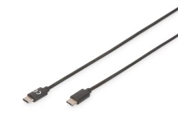 Kabel USB 2.0 DIGITUS HighSpeed Typ USB C/USB C M/M czarny 1,0m Digitus