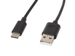 Kabel USB 2.0 Lanberg Type-C(M) - AM 1,8m czarny LANBERG