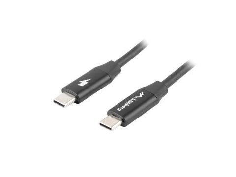 Kabel USB 2.0 Lanberg Type-C M/M 0,5m czarny premium QC 4.0 PD LANBERG Kabel USB 2.0 Lanberg Type-C M/M 0,5m czarny premium QC 4.0 PD LANBERG