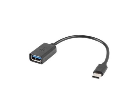 Kabel USB 2.0 Lanberg USB type-C(M) - USB-A(F) 0,15m OTG czarny LANBERG Kabel USB 2.0 Lanberg USB type-C(M) - USB-A(F) 0,15m OTG czarny LANBERG