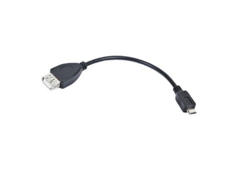 Kabel USB 2.0 Lanberg micro USB - USB-A M/F 2.0 0,15m OTG czarny LANBERG Kabel USB 2.0 Lanberg micro USB - USB-A M/F 2.0 0,15m OTG czarny LANBERG