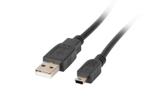 Kabel USB 2.0 Lanberg mini AM-BM5P(CANON) 0,3m czarny LANBERG Kabel USB 2.0 Lanberg mini AM-BM5P(CANON) 0,3m czarny LANBERG