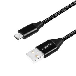 Kabel USB 2.0 LogiLink CU0144 USB A - micro USB B, M/M, czarny 1m LogiLink