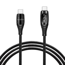 Kabel USB 2.0 LogiLink CU0181 USB-C - USB-C, M/M, z wyświetlaczem, czarny, 1m LogiLink