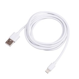 Kabel USB Akyga AK-USB-31 USB A (m) / Lightning (m) 1,8m biały AKYGA