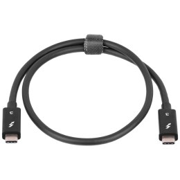 Kabel USB Akyga AK-USB-33 USB type C Thunderbolt 3 (m) / USB type C Thunderbolt 3 (m) ver. 3.1 0,5m czarny AKYGA