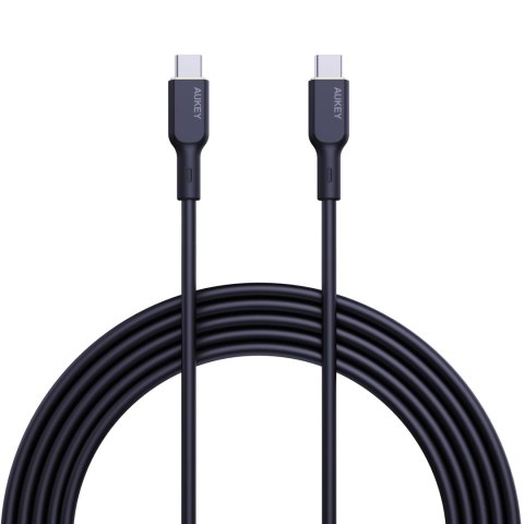 Kabel USB-C Aukey CB-SCC101 BKBK 2.0, PD, 100W, silikon, 1m Aukey Kabel USB-C Aukey CB-SCC101 BKBK 2.0, PD, 100W, silikon, 1m Aukey