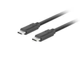 Kabel USB Lanberg USB-C(M) - USB-C(M) 3.1 Gen 2 10Gb/s PD100W 1,8m czarny LANBERG