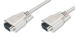 Kabel VGA DIGITUS 1080p 60Hz FHD Typ DSUB15/DSUB15 M/M szary 1,8m Digitus