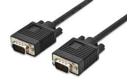 Kabel VGA DIGITUS AK-310103-018-S D-Sub 15-pin M/M 1,8m czarny Digitus