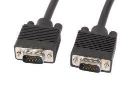 Kabel VGA Lanberg M/M 3m Ekran Ferryt czarny LANBERG