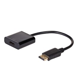 Kabel adapter Akyga AK-AD-11 HDMI F - DisplayPort M 0,15m czarny AKYGA