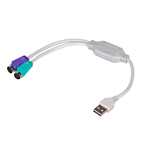 Kabel adapter Akyga AK-AD-15 USB 2.0 A(M) - 2x PS/2 (F) 0,25m AKYGA Kabel adapter Akyga AK-AD-15 USB 2.0 A(M) - 2x PS/2 (F) 0,25m AKYGA