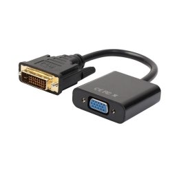 Kabel adapter Akyga AK-AD-50 VGA F - DVI 20+1 pin M 0,15m czarny AKYGA