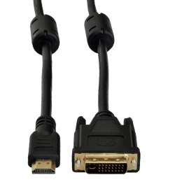 Kabel adapter Akyga AK-AV-13 DVI-D (M) (24+1) - HDMI (M) 3m czarny AKYGA
