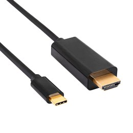 Kabel adapter Akyga AK-AV-18 USB C - HDMI 4K 1,8m AKYGA