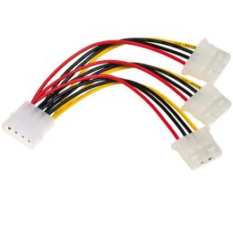 Kabel adapter Akyga AK-CA-40 Molex (M) - 3x Molex (F) 0,15m AKYGA