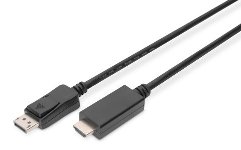 Kabel adapter DIGITUS DisplayPort 1.2 4K 60Hz UHD Typ DP/HDMI A M/M czarny 2m Digitus Kabel adapter DIGITUS DisplayPort 1.2 4K 60Hz UHD Typ DP/HDMI A M/M czarny 2m Digitus