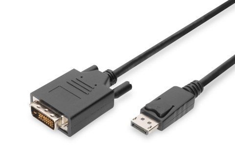 Kabel adapter DIGITUS DisplayPort z zatrzaskiem 1080p 60Hz FHD Typ DP/DVI-D (24+1) M/M 2m Digitus Kabel adapter DIGITUS DisplayPort z zatrzaskiem 1080p 60Hz FHD Typ DP/DVI-D (24+1) M/M 2m Digitus