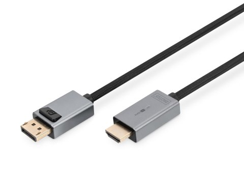 Kabel adapter DIGITUS PREMIUM DisplayPort - HDMI 4K 30Hz DP/HDMI M/M 1.8m Digitus Kabel adapter DIGITUS PREMIUM DisplayPort - HDMI 4K 30Hz DP/HDMI M/M 1.8m Digitus