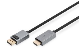 Kabel adapter DIGITUS PREMIUM DisplayPort - HDMI 4K 30Hz DP/HDMI M/M 3m Digitus