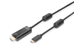 Kabel adapter DIGITUS USB 3.1 Gen 1 SuperSpeed+ Typ USB C/HDMI M/M czarny 5m Digitus