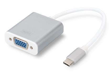 Kabel adapter DIGITUS VGA 1080p FHD na USB 3.0 Typ C, aluminiowy Digitus Kabel adapter DIGITUS VGA 1080p FHD na USB 3.0 Typ C, aluminiowy Digitus