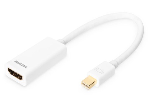 Kabel adapter DIGITUS mini Displayport 1080p 60Hz DP++ / HDMI M/Ż biały 0,15m Digitus Kabel adapter DIGITUS mini Displayport 1080p 60Hz DP++ / HDMI M/Ż biały 0,15m Digitus