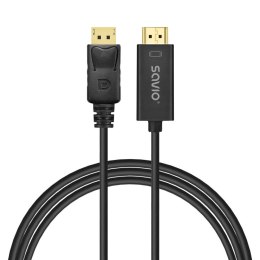 Kabel adapter DisplayPort do HDMI Savio CL-183 1,5m Savio