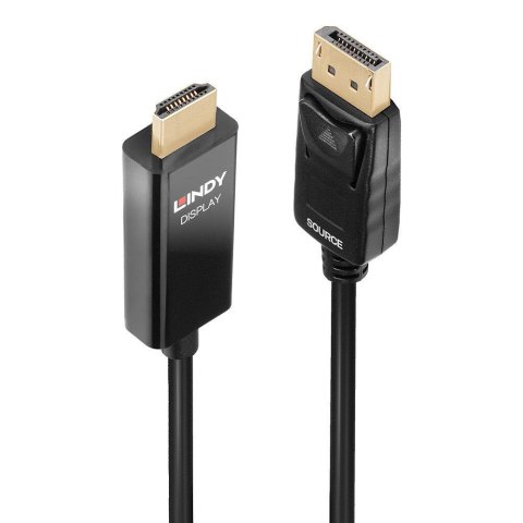 Kabel adapter LINDY DisplayPort - DVI M/M 3m czarny 4K 60Hz LINDY Kabel adapter LINDY DisplayPort - DVI M/M 3m czarny 4K 60Hz LINDY
