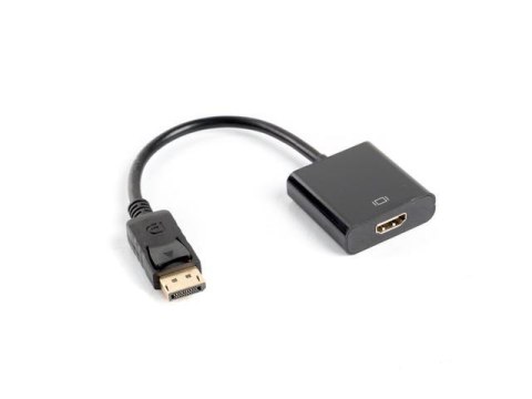 Kabel adapter Lanberg AD-0009-BK DisplayPort (M)- > HDMI (F) czarny LANBERG Kabel adapter Lanberg AD-0009-BK DisplayPort (M)- > HDMI (F) czarny LANBERG