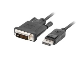 Kabel adapter Lanberg DisplayPort v1.2 - DVI-D (24+1) M/M 1,8m czarny Dual Link LANBERG