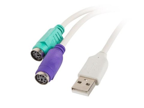 Kabel adapter Lanberg USB 3.0 -> 2x PS/2 biały LANBERG Kabel adapter Lanberg USB 3.0 -> 2x PS/2 biały LANBERG