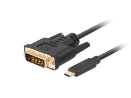 Kabel adapter Lanberg USB-C(M) - DVI-D(24+1) 1,8m czarny LANBERG